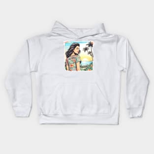 Aloha Girl Kids Hoodie